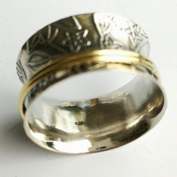 NWT, Sterling Silver meditation spinning spinner ring - Picture 5 of 7